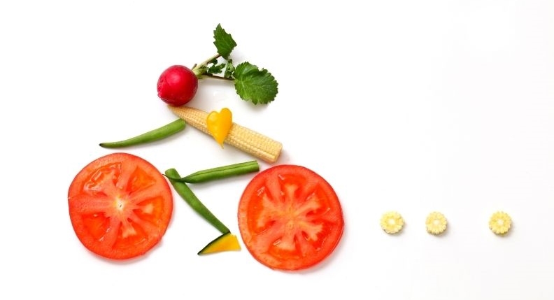 野菜の自転車画像